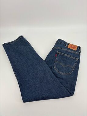 Levi's 550 Relaxed Fit Tapered Leg Jeans Men's 38x32 Blue Denim 100% Cotton